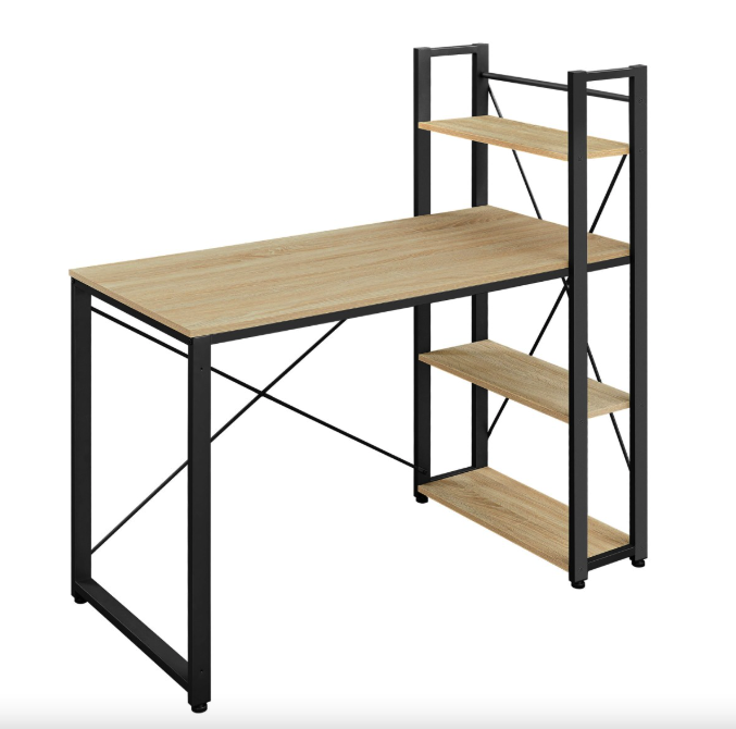 Комп'ютерний стіл Leobert Devoko з боковими полицями у стилі Loft натуральний Киев - изображение 1