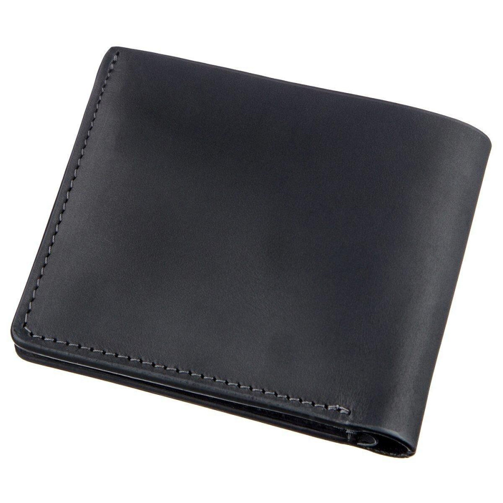 Функціональне портмоне унісекс на магніті GRANDE PELLE 11206 Чорне Київ - фото 2