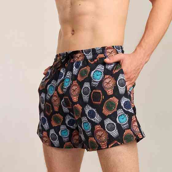 Принтовані чоловічі шорти для плавання Pobedov Pool day Hodynnyky Київ