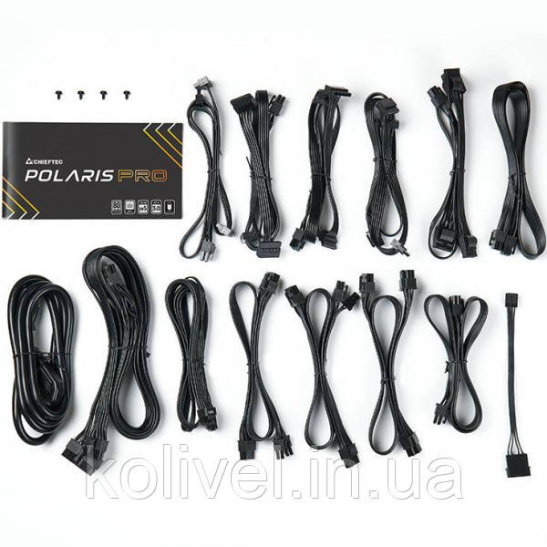БЖ 1300W Chieftec POLARIS PRO PPX-1300FC-A3, 135 mm, 80+ PLATINUM, Modular, Retail Box (PPX-1300FC-A3) Киев - изображение 6