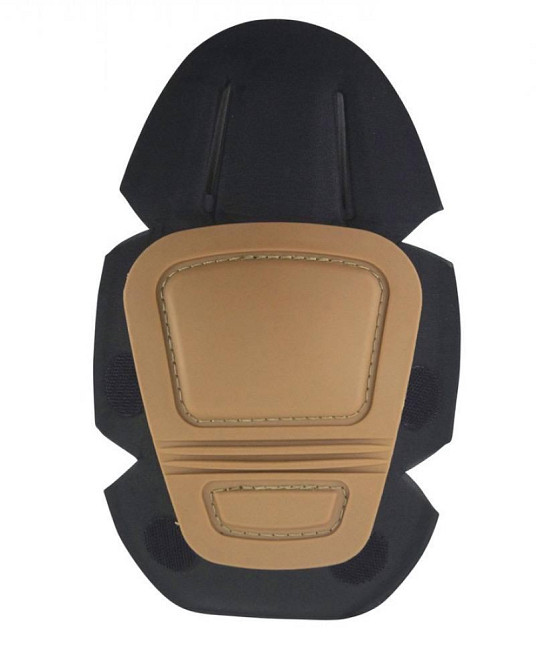 Комплект захисту Наколінники + налокотники Combat із удароміцного пластику (Коричневий) Київ - фото 2