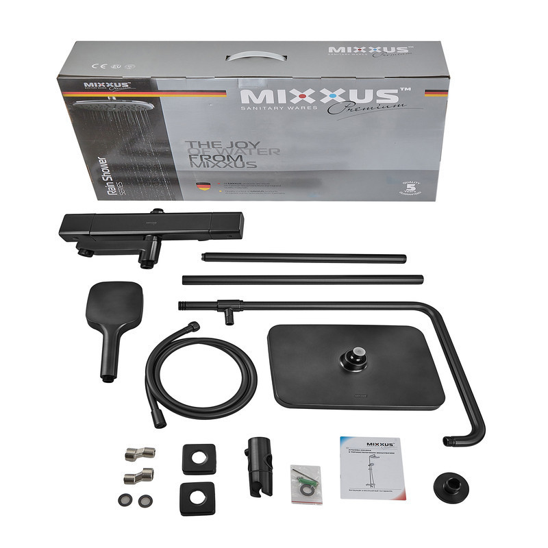 Душова колона Mixxus Premium VIRGO 009-J BLACK з термостатичним змішувачем,3 функції   ( MI6646 ) 36981 Харьков - изображение 4