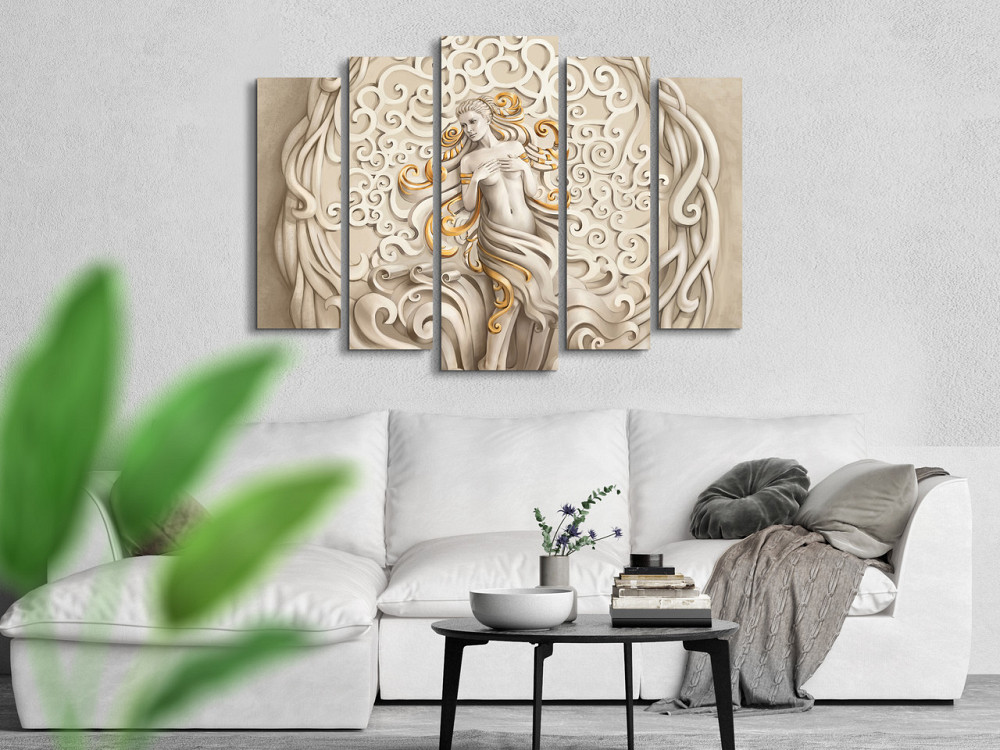 Модульна картина у вітальню / спальню Дівчина з візерунками Art-378_5 ( 80х118см ) Київ - фото 2