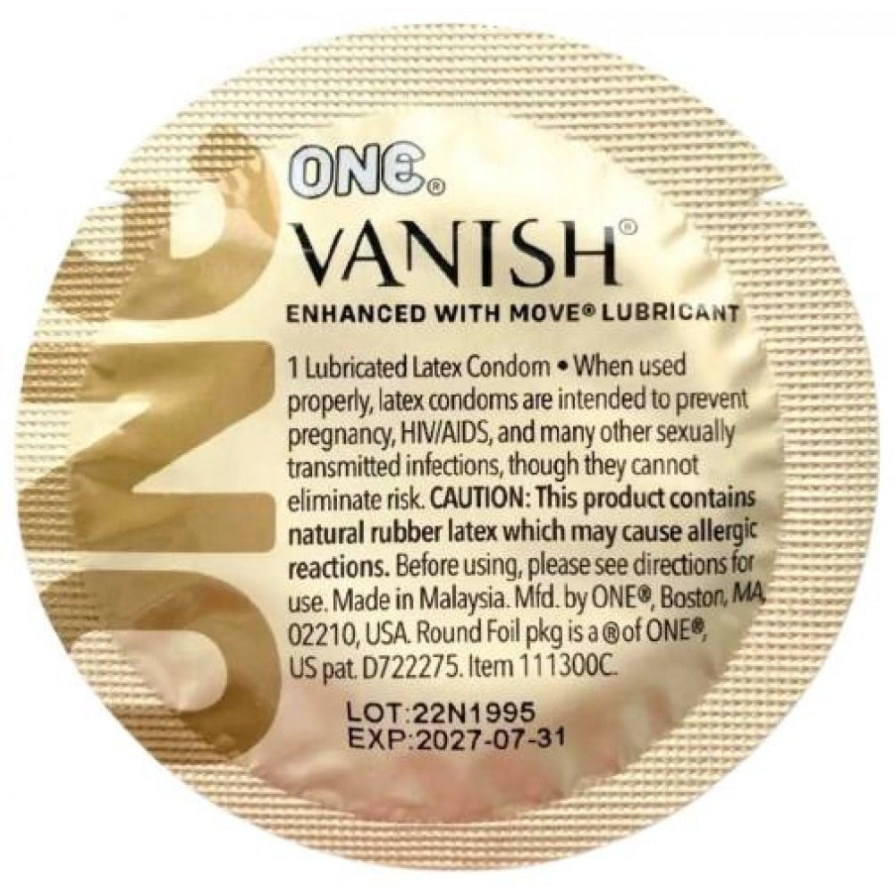 Набор ультратонких латексных презервативов One Vanish Hyperthin (цена за 5 шт.) Sex Aura Киев - изображение 3