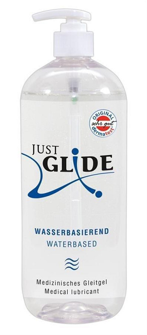 Лубрикант Just Glide Waterbased 1000 ml Sex Aura Київ - фото 1