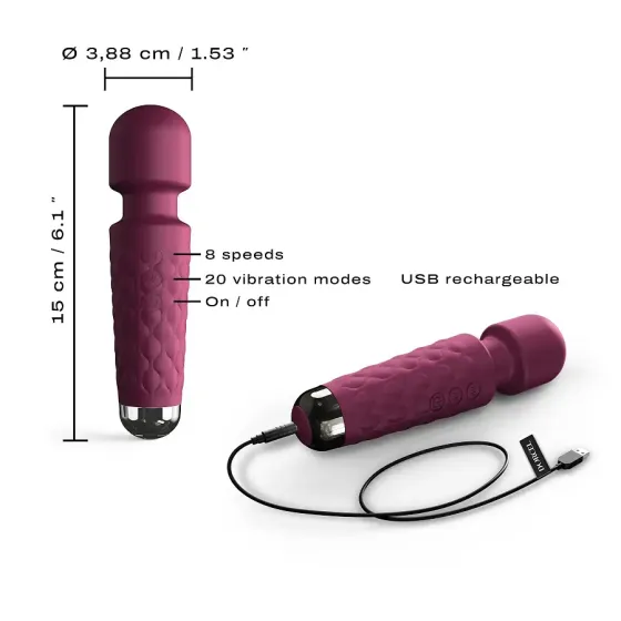 Мінівібромасажер Dorcel Wand Mini Wanderful Plum Львів