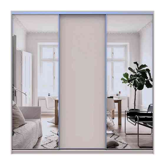 Шафа-купе Doros Сіті Лайт Кашемір 1 ДСП / 2 дзеркала 225х60х225 (80736380) Львів