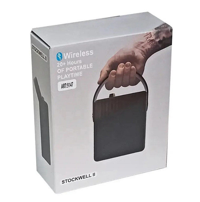 Портативна Bluetooth колонка STOCKWELL W2 9147, чорна Винница - изображение 5