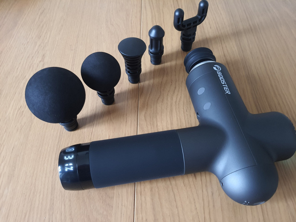 Перкуссионный массажный пистолет Booster Lightsaber триггерных точек Massage Gun Киев - изображение 7