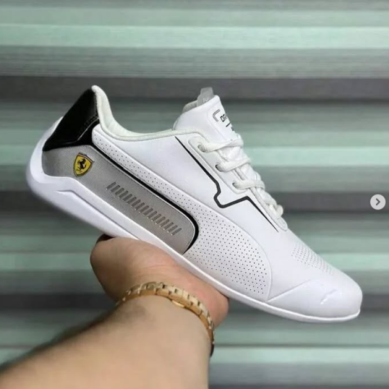 Кроссовки PUMA Белые Мужские Пума Авто Мото Кожаные (размеры: 41,42,43,44) Днепр