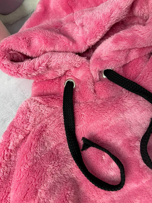 Теплый женский плюшевый костюм двойка плюшевый двухсторонний мех Розовый Одесса - изображение 12