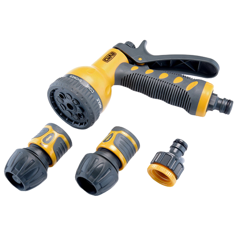 Набір для поливу 3/4" (пістолет-розпилювач 9 режимів, конектори: 3/4 аквастоп, 3/4, адаптер 1/2+3/4) Харків