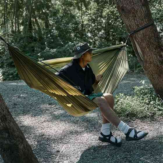 Гамак 3-в-1 з москітною сіткою Naturehike CNH22HJ001, 210T polyester, темно-зелений Київ