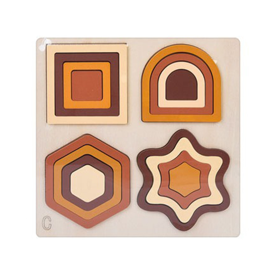 Деревянная игрушка Геометрика MD 0743C, размер 22,5х22,5 см Винница - изображение 1