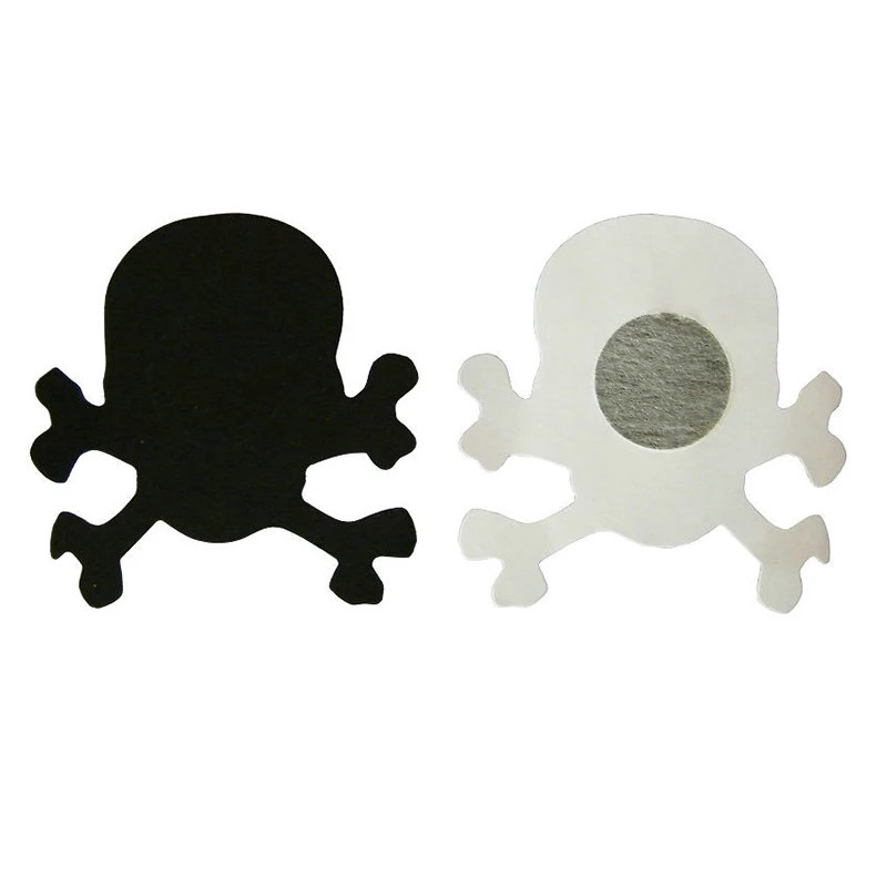 Наклейки на груди Черепа 8 на 8 см чорний Київ - фото 3