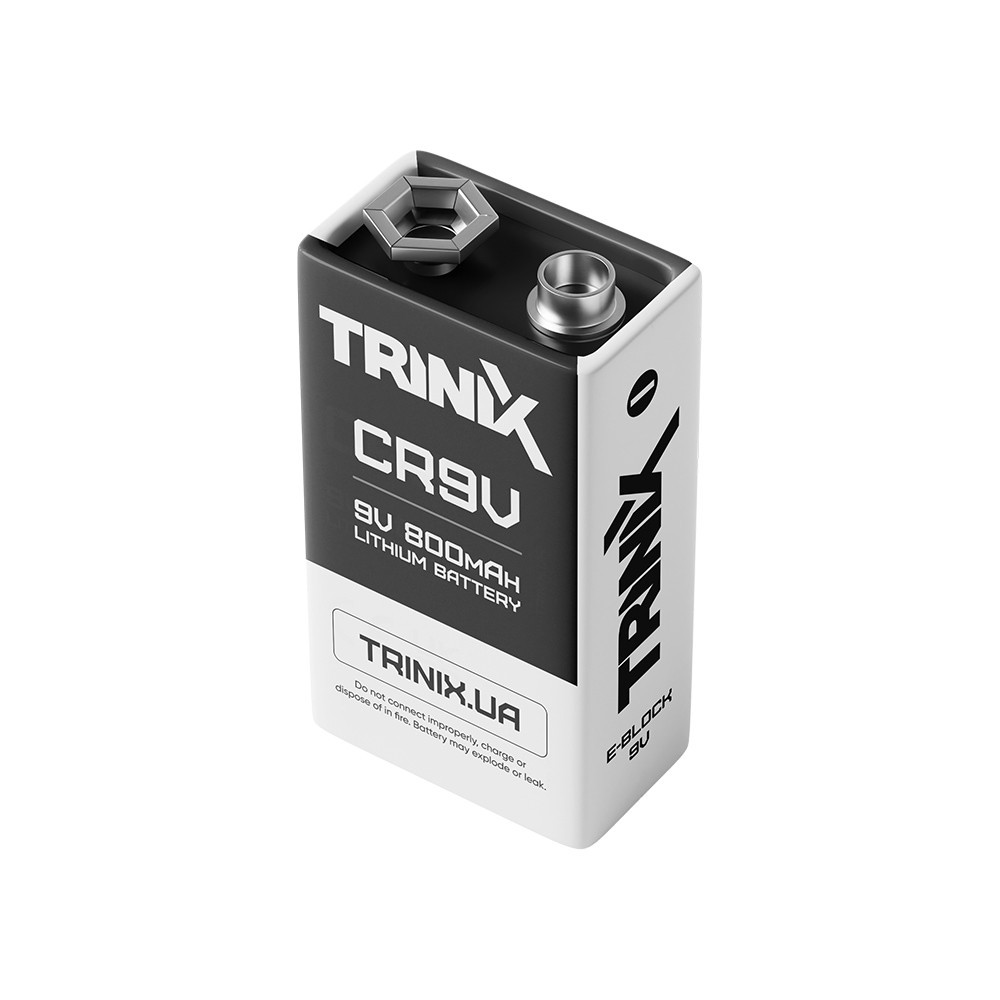 Батарея Trinix CR9V 9V LiMnO2 800mAh (28-00035) Київ - фото 6