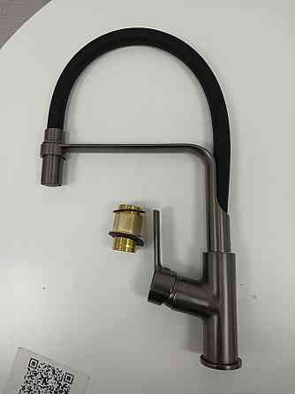 VALESO Кухонний змішувач VALESO гнучкий PVD чорний Київ