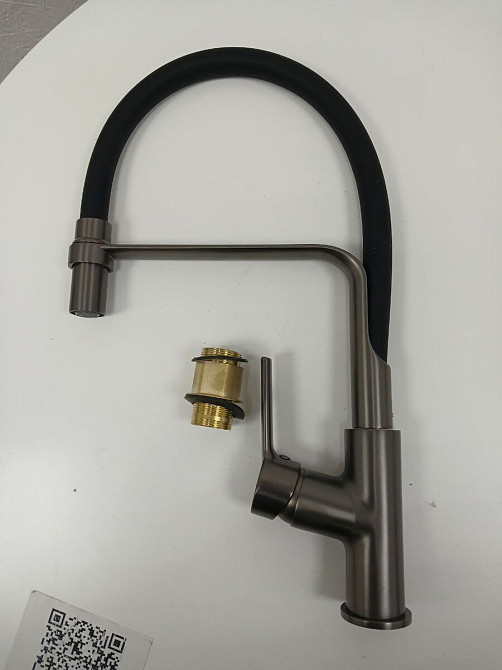 VALESO Кухонний змішувач VALESO гнучкий PVD чорний Київ - фото 3