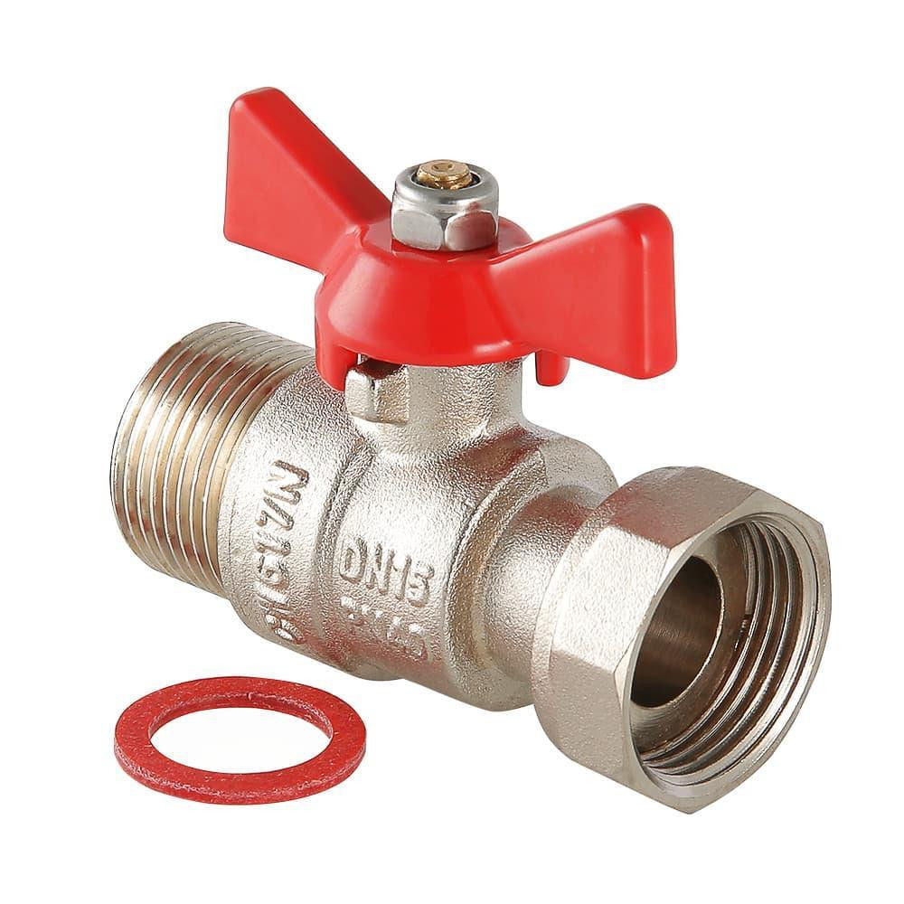 Кран шаровый 3/4'' внутр/наруж с накидной гайкой Харьков - изображение 1