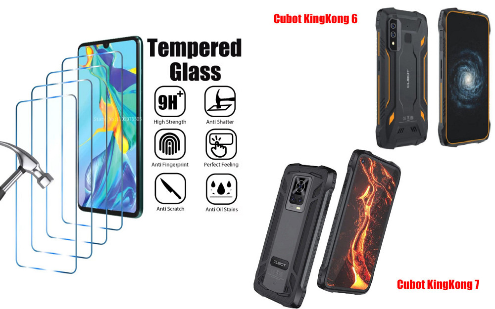 Защитное стекло ArmorGlass для Cubot KingKong 6, KingKong 7 – устойчивое к царапинам и ударам Киев - изображение 1
