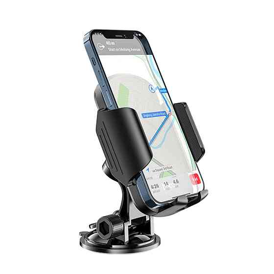 Тримач для мобільного HOCO CA82 Just fast suction cup car holder Black Київ