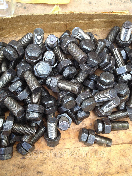 Болт штовхача клапана регулювальний із гайкою в зборі Львівський навантажувач. 12-1007060 Харків - фото 1