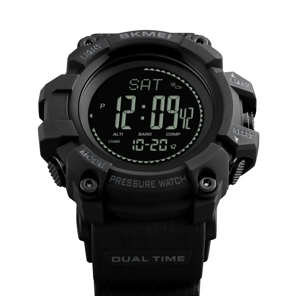 Чоловічий годинник з барометром Skmei 1358 processor (Чорний) Вінниця - фото 2