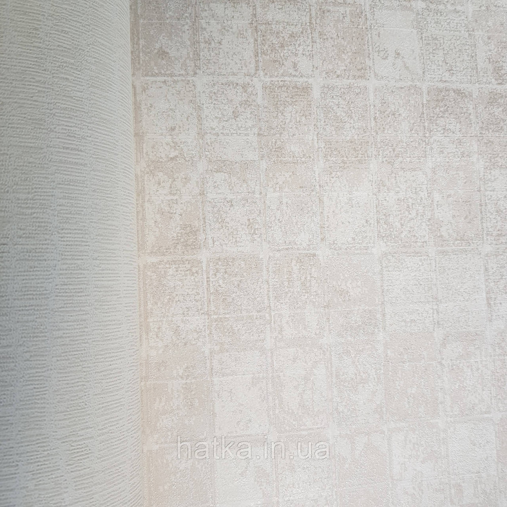 Шпалери флізелінові еко Galerie Metallic FX 0,53Х10 англія геометрія прямокутники ефект старіння бежеві Київ - фото 2