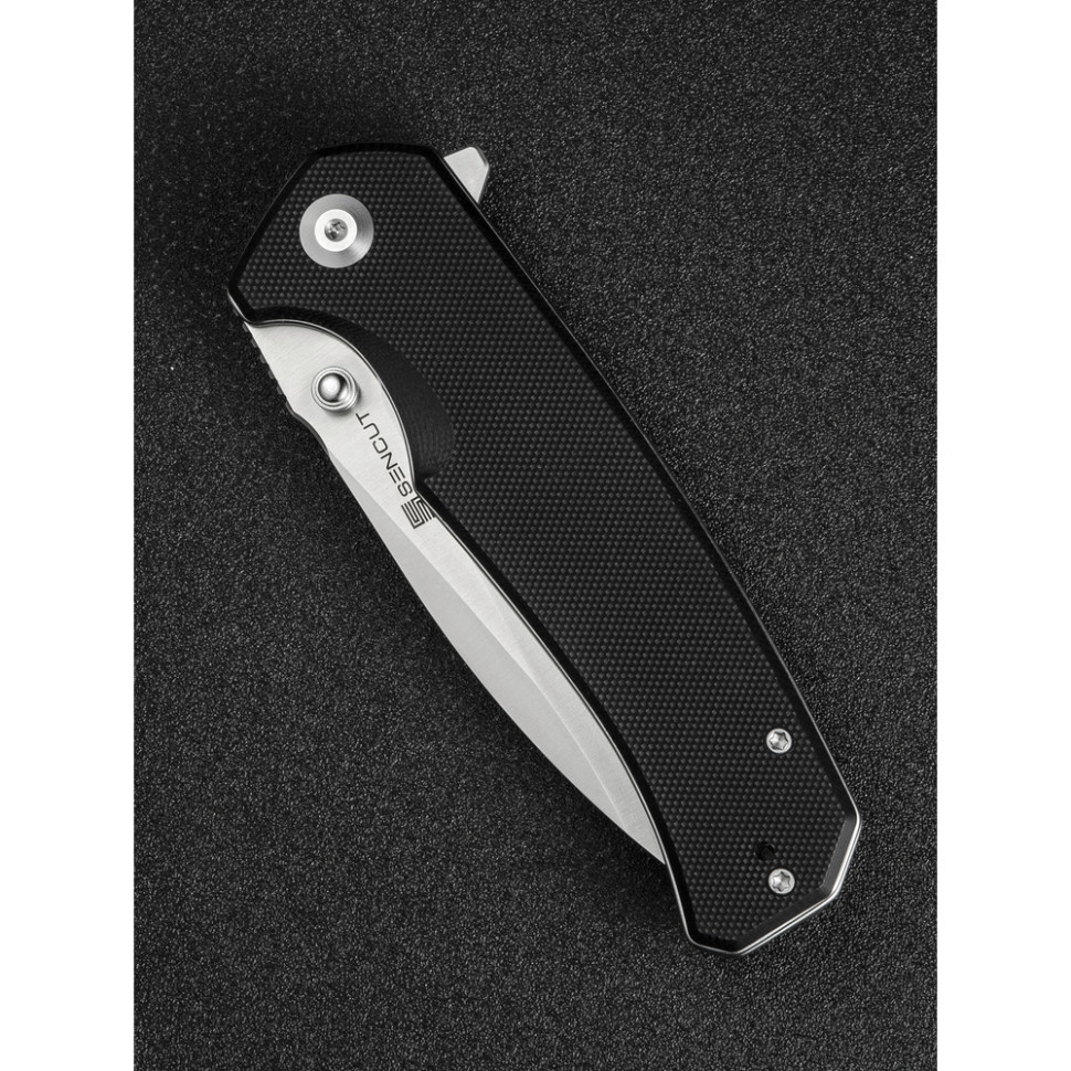 Ніж складаний туристичний Sencut Skarnax, (9.6 см) 9Cr18MoV / G10 чорний Київ - фото 11