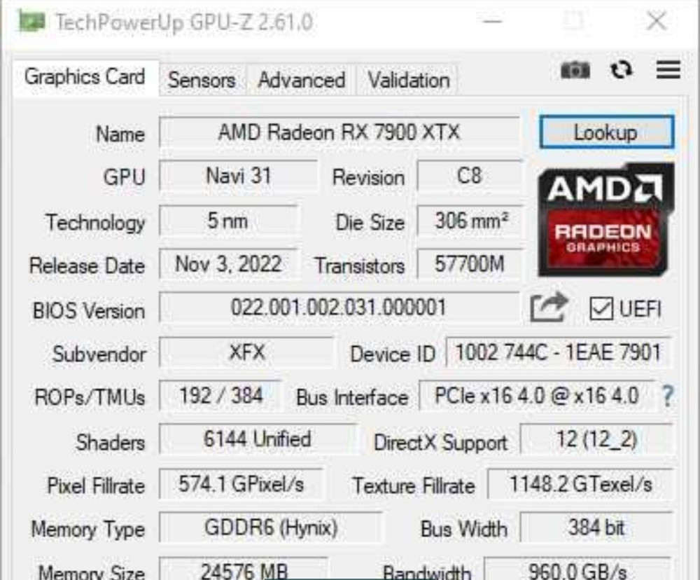 Видеокарта XFX SPEEDSTER MERC 310 AMD Radeon™ RX 7900 XTX. Киев - изображение 1