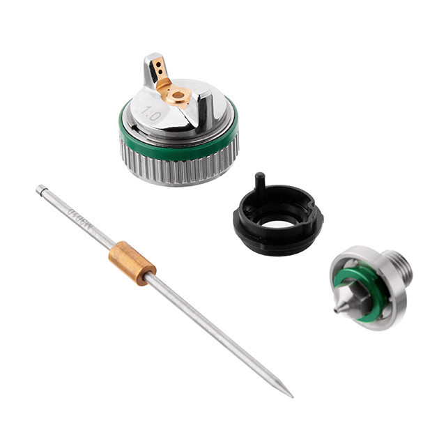 Комплект форсунки 1,0 мм для фарбопульта HVLP II mini PT-0128 (дюза, повітряна головка, голка) INTERTOOL PT-2106 Київ - фото 2