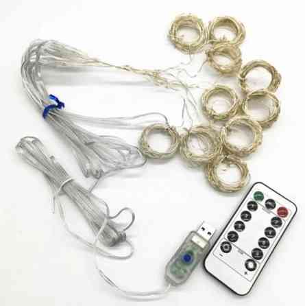 Гірлянда світлодіодна роса водоспад 300 LED, 3х3 м (Золото) з USB Вінниця