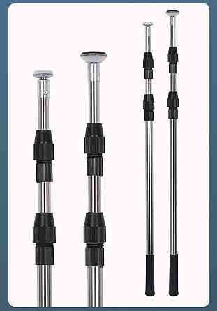 Телескопический упор из нержавеющей стали 2,8 м для плитки, дверных коробок и монтажных работ 1 шт. (637653622) Киев