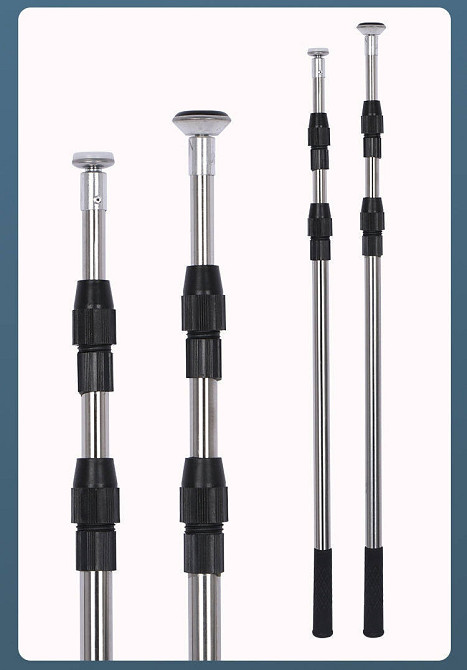 Телескопічний упор із нержавіючої сталі 2,8 м для плитки, дверних коробок і монтажних робіт 1 шт. (637653622) Київ - фото 1