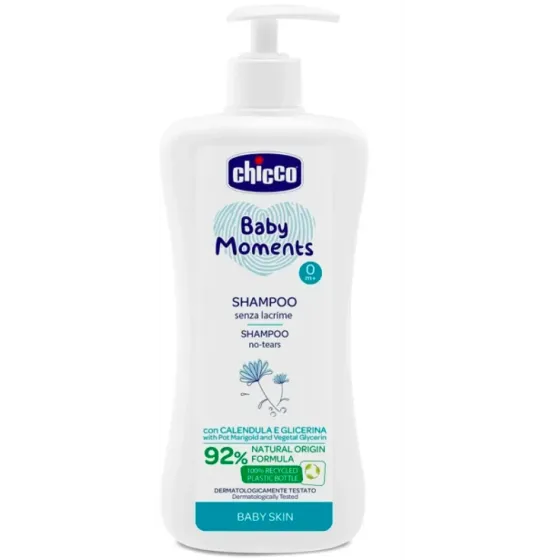 Шампунь для тіла та волосся Chicco Baby Moments "Без сліз" з екстрактом календули, 500 мл Львів