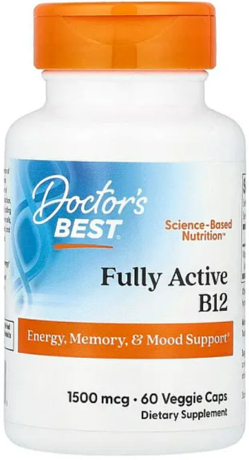 Вітамін В12 метилкобаламін Doctors Best Fully Active B12 60 капсул Київ - фото 1