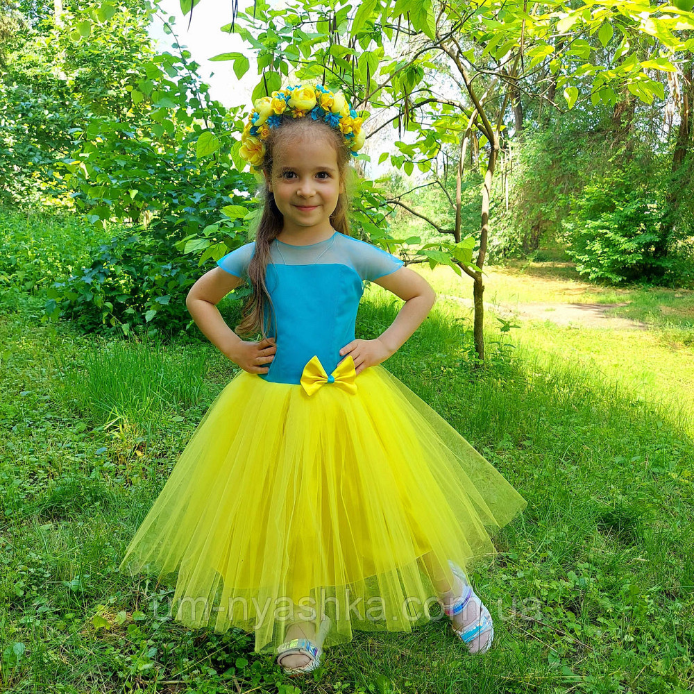 Жовта святкова сукня в патріотичних кольорах Кривой Рог - изображение 5