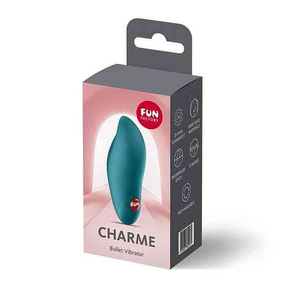 Вібратор Fun Factory Charme Bottle Green, 12 режимів вібрації, перезаряджуваний Sex Aura Київ