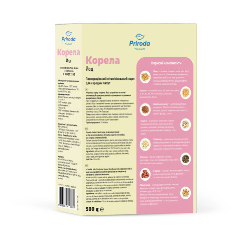 Корм Природа Корела Йод для средних птиц 500 г Киев - изображение 3