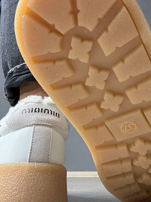 Кеди жіночі Hengji 632-23 утеплені шкіряні з замшею на хутрі білі, 40, 25 см Київ - фото 14