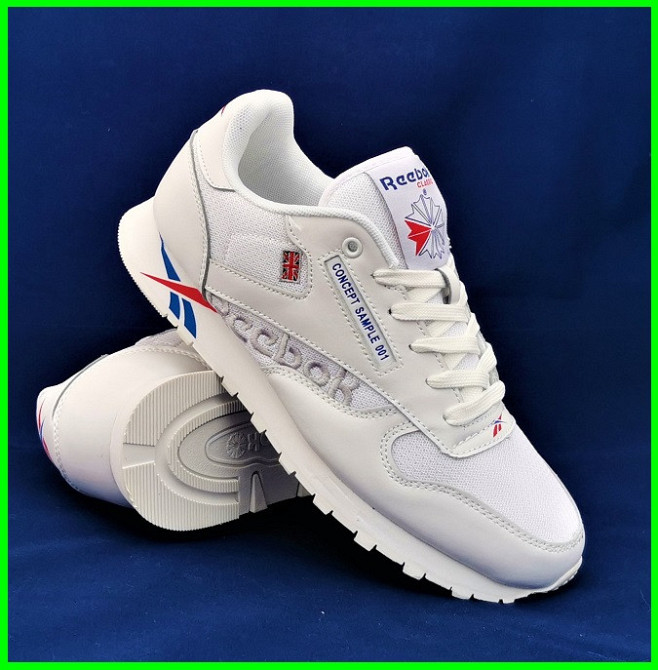 Мужские Кроссовки Reebok Classic Белые Рибок (размеры: 45,46) Видео Обзор Днепр - изображение 4