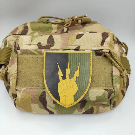 Патч / шеврон  ЗСУ 76 окремий полк зв'язку та радіотехнічного забезпечення олива Запоріжжя