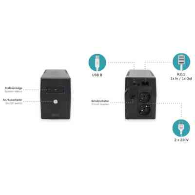 Пристрій безперебійного живлення Digitus 600VA DN-170063 (DN-170063) Вінниця