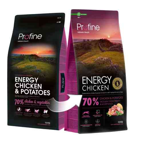Корм сухий Profine Energy Chicken and Potatoes д/активних собак курка і картопля 12 кг Київ