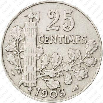 Франция 25 сантимов 1905 год Полтава - изображение 1