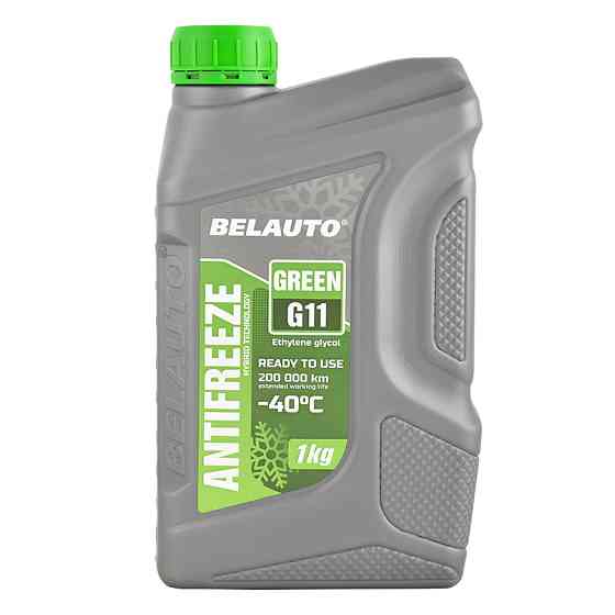 Антифриз Belauto Green G11 зеленый готовый 1кг Львов