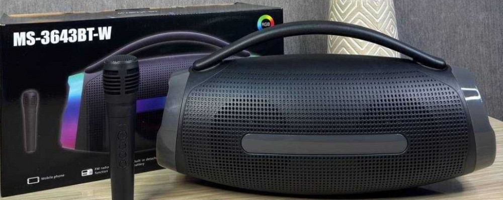 Мощная акустическая Bluetooth колонка с подсветкой + микрофон. Харьков - изображение 5