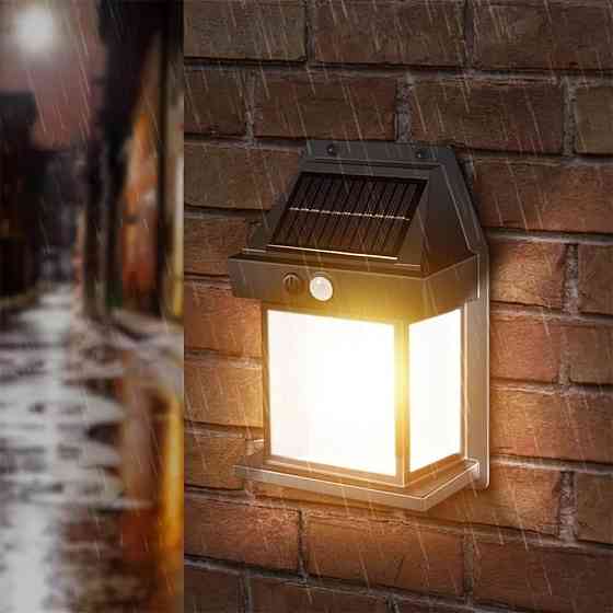 Вуличний світильник на сонячній батареї, SOLAR WALL LAMP ВK-888 / Акумуляторний ліхтар / Лед світильники Київ