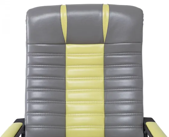 Офісне Крісло Керівника Richman Atlant Lord 21-14 Підлокітник Річ Пластік М3 MultiBlock Жовто-Сірий Київ