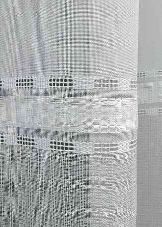 Тюль льон "Мережка" колір білий 1357т Київ